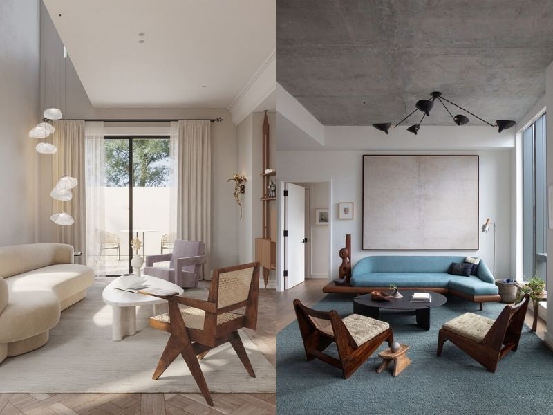 thiết kế phòng khách 4x5m