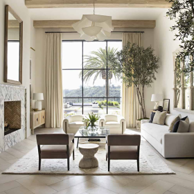 Thiết Kế Phòng Khách Phong Cách Địa Trung Hải