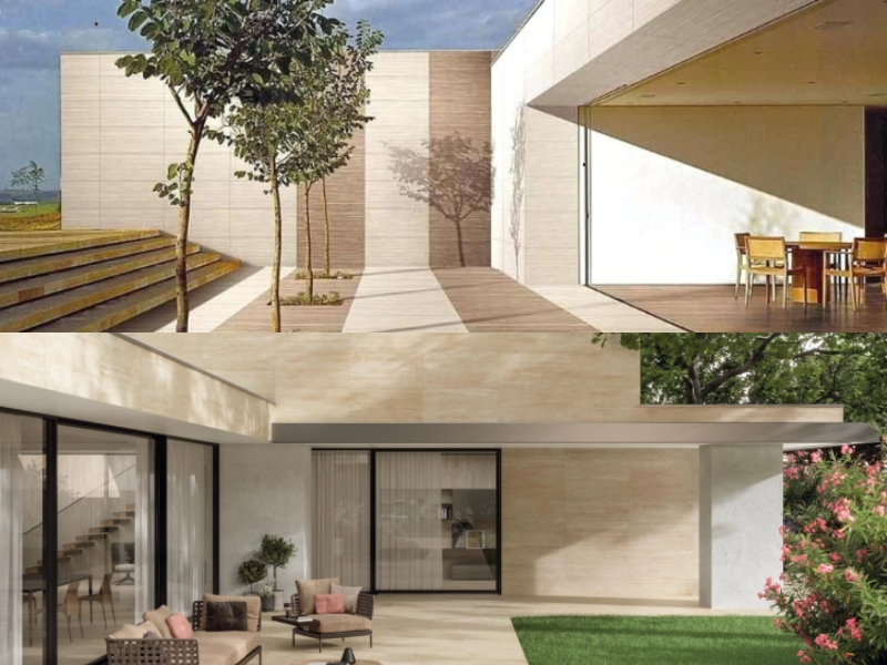 đá ốp tường ngoài trời