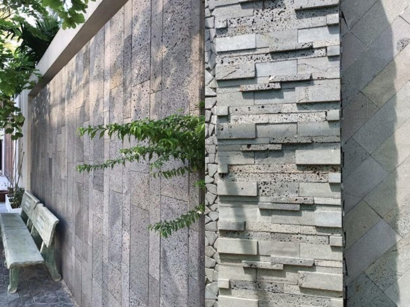 đá ốp tường ngoài trời