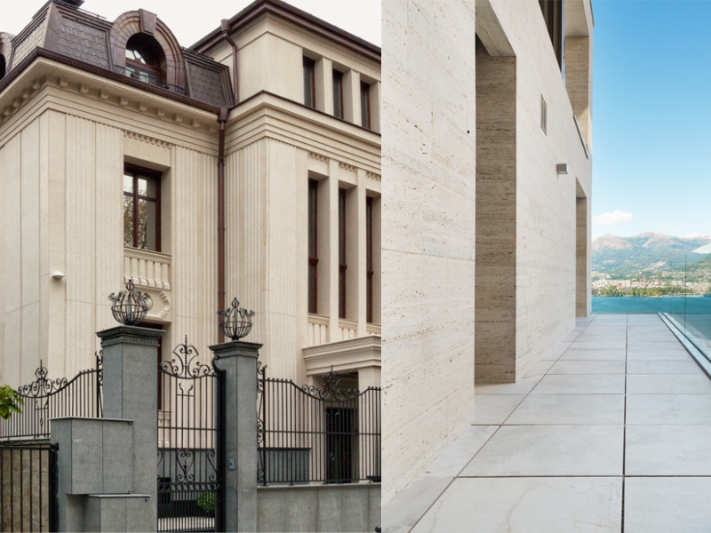 đá ốp tường ngoài trời