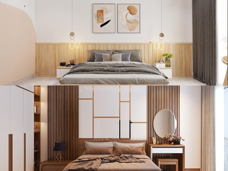 lamri gỗ ốp tường đẹp