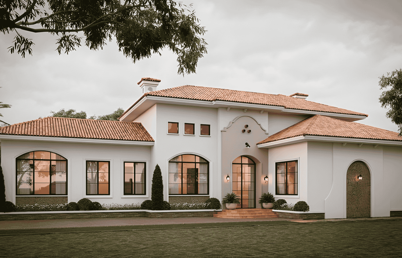 nhà 1 tầng phong cách địa trung hải