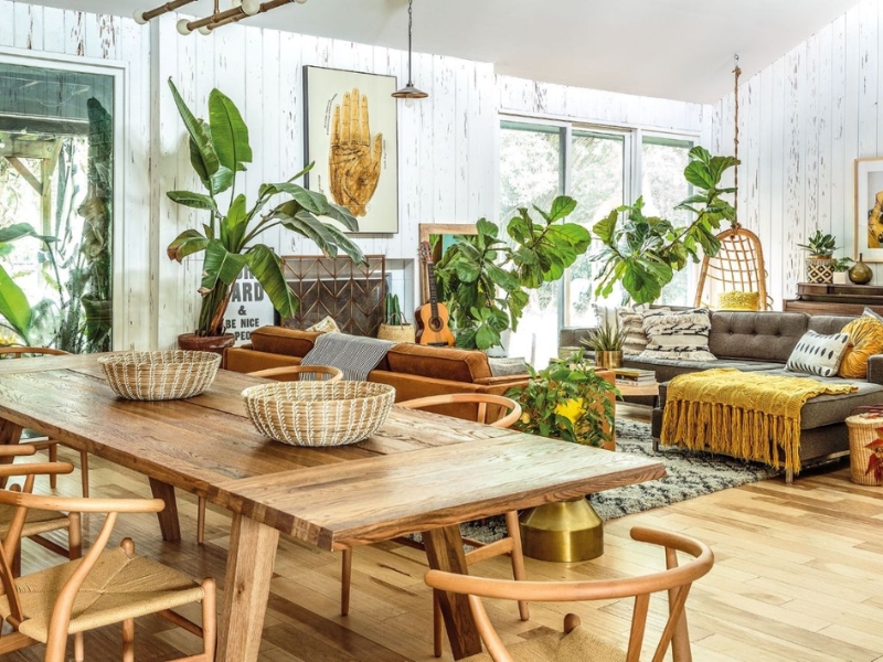 bếp phong cách Bohemian