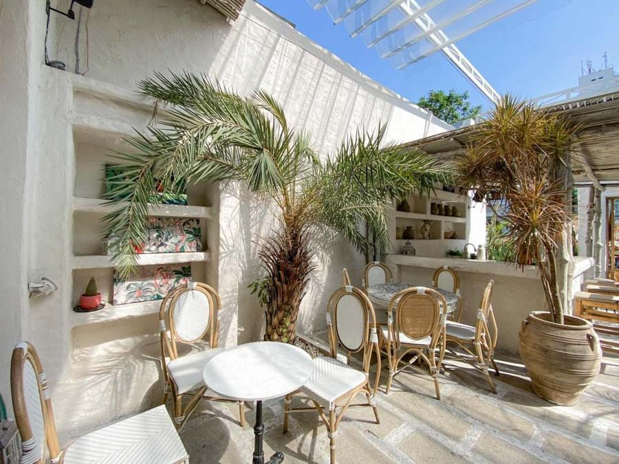 thiết kế quán cafe phong cách Địa Trung Hải