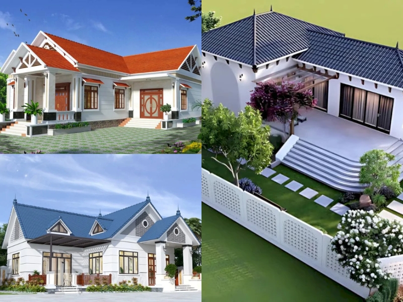 mẫu nhà cấp 4 mái thái