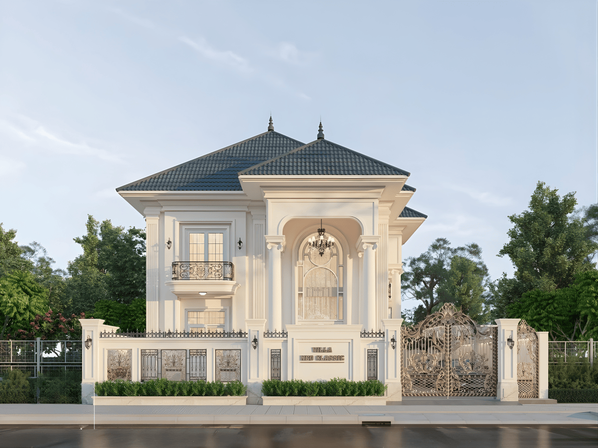 Biệt thự mái nhật tân cổ điển 2 tầng