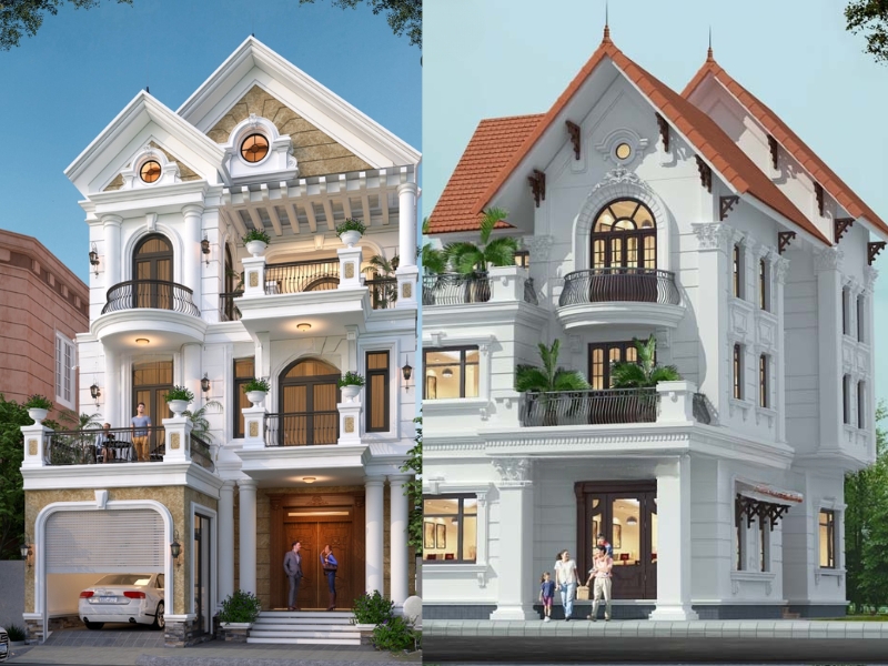 nhà mái nhật tân cổ điển