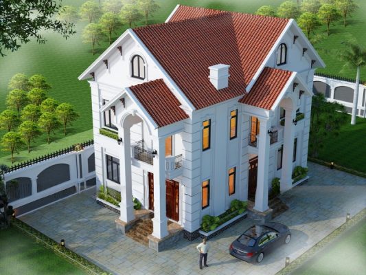 mẫu nhà mái nhật tân cổ điển