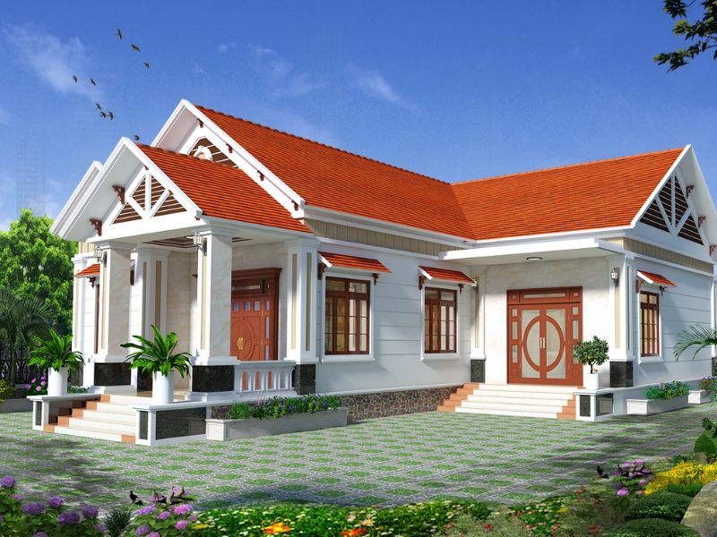 nhà 1 tầng mái thái