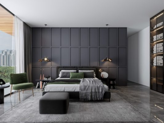 Thiết kế phòng ngủ vợ chồng rộng 20m2