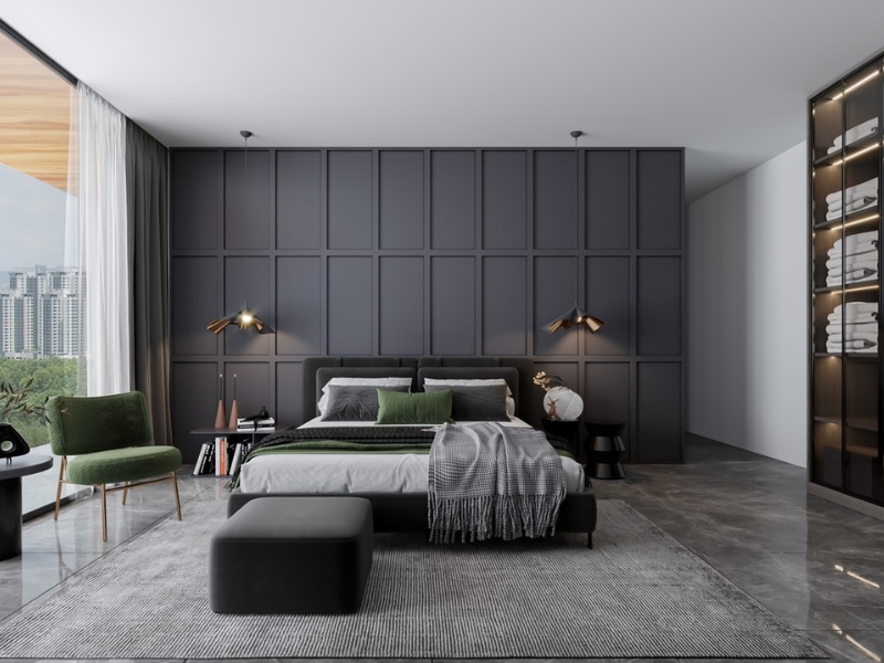 Thiết kế phòng ngủ vợ chồng rộng 20m2