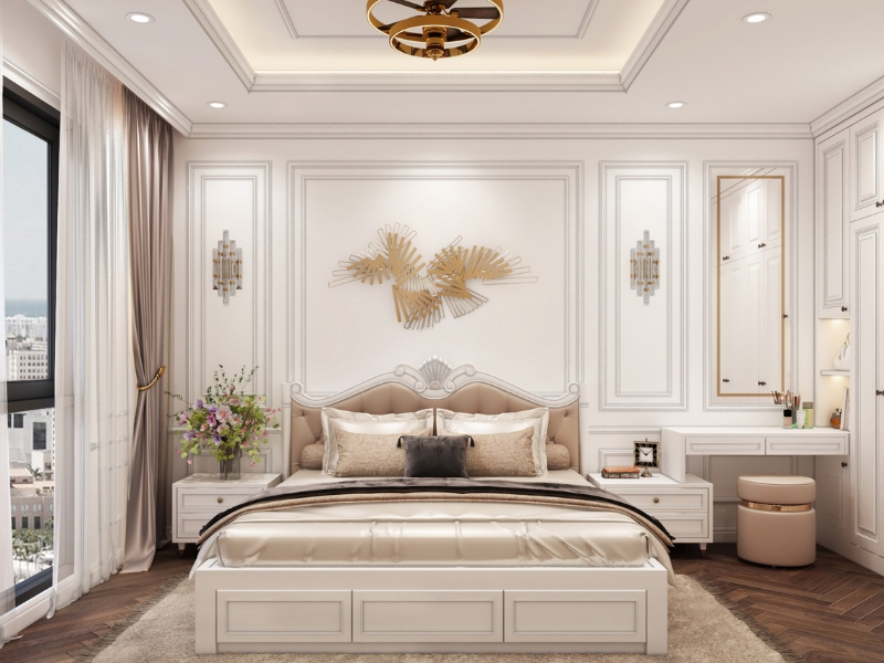 Thiết kế phòng ngủ 20m2 cho vợ chồng