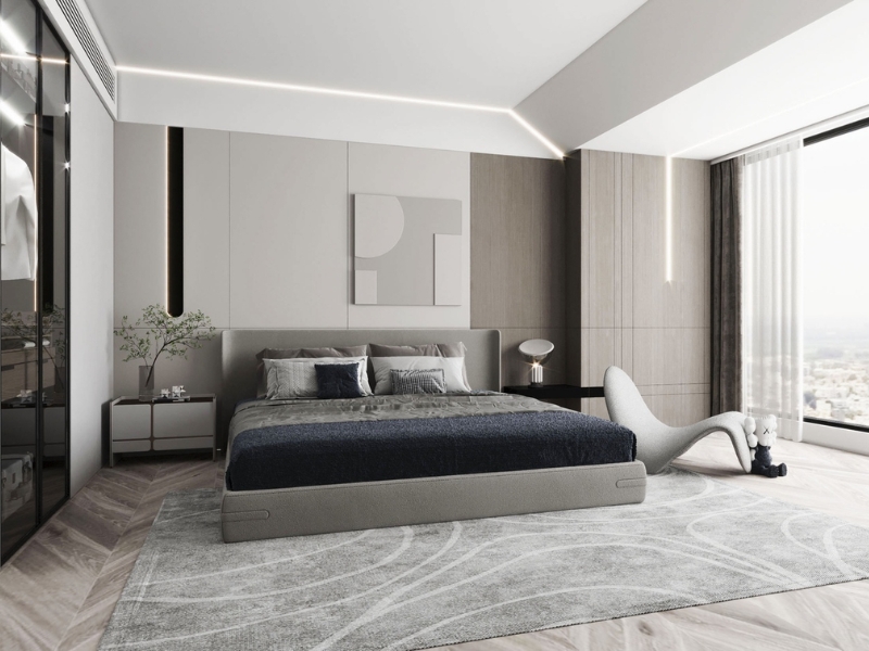Thiết kế phòng ngủ vợ chồng rộng 20m2